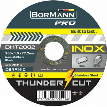 Bormann - BHT2002 Δίσκος Κοπής Σιδήρου -THUNDER-CUT- ΙΝΟΧ Extra Long 230x1,9mm - 035596