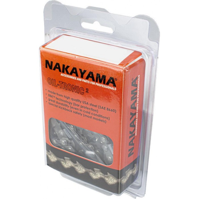 Nakayama - Chainsaw Chain with Step 3/8"LP , Guide Thickness 0.50"-1.3mm & Number of Guides 44E - BG13-S-044