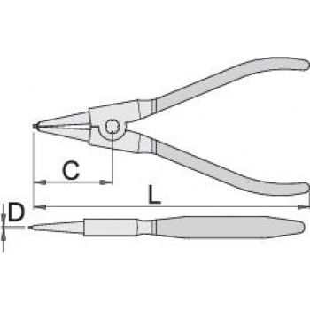 UNIOR - 532PLUS/1DP Ασφαλειοτσίμπιδο Ίσιο Εξωτερικό Μήκους 180mm - 621189 UNIOR - 532PLUS/1DP Ασφαλειοτσίμπιδο Ίσιο Εξωτερικό Μήκους 180mm - 621189