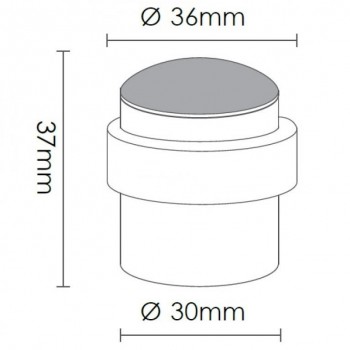CONSET - MATT BLACK (Floor & Wall) DOOR STOP - C1313-36S19S19S19 CONSET - MATT BLACK (Floor & Wall) DOOR STOP - C1313-36S19S19S19
