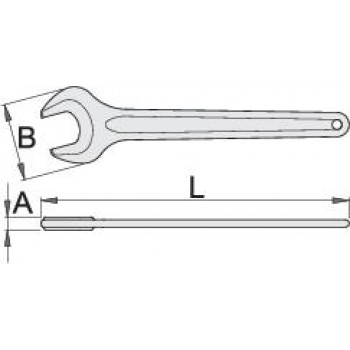 UNIOR - 117/4-38 German heavy duty key single 38mm - 615274 UNIOR - 117/4-38 German heavy duty key single 38mm - 615274