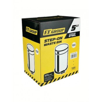 F.F. Group - Inox Καλαθάκι Μπάνιου Ασημί 5lt - 40284 F.F. Group - Inox Καλαθάκι Μπάνιου Ασημί 5lt - 40284