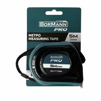 Bormann - BHT7126 Tape Measure 5m x 25mm - 046493