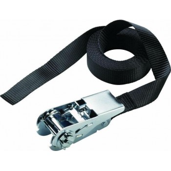 Master Lock - 3108EURDAT Luggage Belt Black with Ratchet for Loads up to 400kg 5mX2.5cm - 310800112