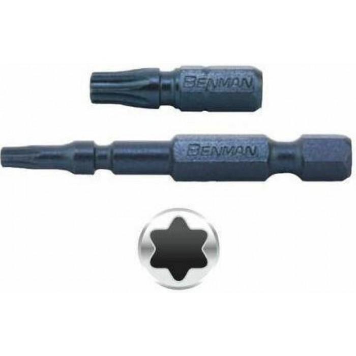 Benman - Σετ 2 Μύτες Κατσαβιδιού TORX Τ10Χ50mm - 74955 Benman - Σετ 2 Μύτες Κατσαβιδιού TORX Τ10Χ50mm - 74955