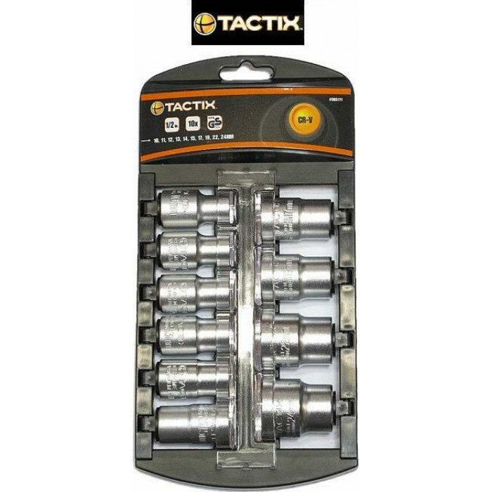 TACTIX - ΚΑΡΥΔΑΚΙΑ ΕΞΑΓΩΝΑ ΜΕ ΚΑΡΕ ΥΠΟΔΟΧΗΣ ½ INCH 10-24MM ΣΕΤ 10ΤΜΧ - 365111 TACTIX - ΚΑΡΥΔΑΚΙΑ ΕΞΑΓΩΝΑ ΜΕ ΚΑΡΕ ΥΠΟΔΟΧΗΣ ½ INCH 10-24MM ΣΕΤ 10ΤΜΧ - 365111