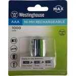 Westinghouse Max - Επαναφορτιζόμενες Μπαταρίες AAA Ni-MH 1000mAh 1.2V 2ΤΜΧ - 920-24201