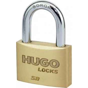 Hugo Locks - SB60 Standard Brass Line Brass Line Brass Padlock Horseshoe 60mm - 60219