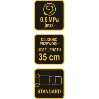 Vorel - Air Meter with Maximum Pressure Air Gun 6bar 1/4inch 35cm - 81651 Vorel - Air Meter with Maximum Pressure Air Gun 6bar 1/4inch 35cm - 81651