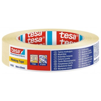 Tesa - Χαρτοταινία Masking Tape Standard 2 Days 25mmx50m - 51023-50X25