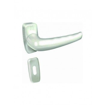 Domus - Underdoor doorknob with White rosette - 6280L
