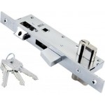 Domus - Recessed Knife Lock 30mm with Adjustable Tongue and Cylinder 16075K 75mm Silver - 914307K