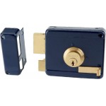Domus - Κουτιαστή Κλειδαριά με Αντίκρυσμα Αριστερά Μπλε - 96250L