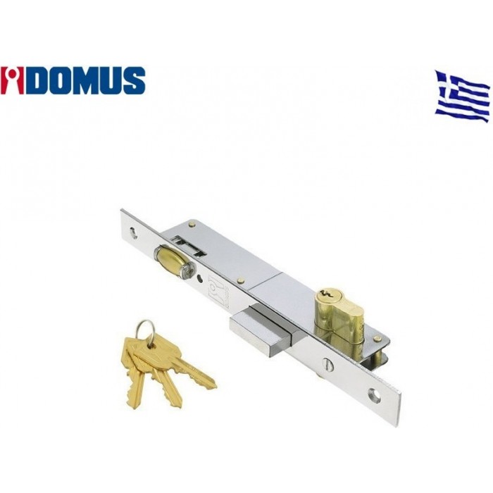 Domus - Χωνευτή Κλειδαριά Μπίλιας 20mm με Κύλινδρο 54mm Χρυσή - 92120 Domus - Χωνευτή Κλειδαριά Μπίλιας 20mm με Κύλινδρο 54mm Χρυσή - 92120