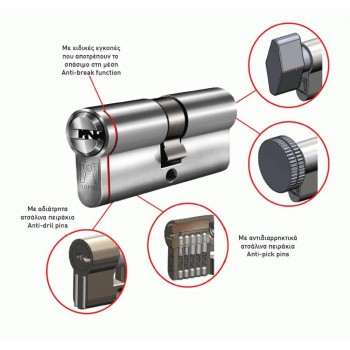 Domus - ECON Αφαλός Ασφαλείας 90mm 30/60 Ασημί - 21090K Domus - ECON Αφαλός Ασφαλείας 90mm 30/60 Ασημί - 21090K