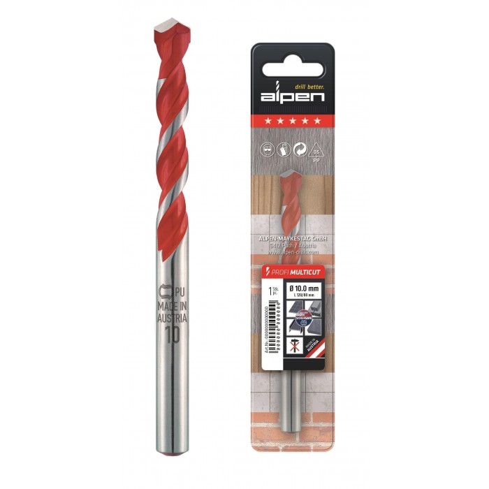 Alpen - Τρυπάνι πολλαπλών χρήσεων Profi Multicut 4Χ75mm - 172004001 Alpen - Τρυπάνι πολλαπλών χρήσεων Profi Multicut 4Χ75mm - 172004001