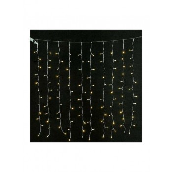 Eurolamp - 480 LED Lights Warm White 3mx300cm curtain type with Transparent Cable 31V - 600-11375