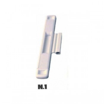 Cal - No1 DOUBLEX CLASSIC NEW HANDFUL FOR SLIDING DOOR WITH WHITE KEY - DOUBLEXNEWHITE