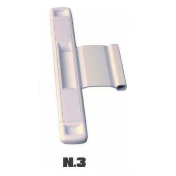 CAL - No3 DOUBLEX CLASSIC NEW HANDFUL FOR SLIDING DOOR WHITE - DOUBLEXNO3WHITE