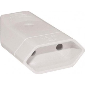 Eurolamp - Current Plug Female Bipolar with Contact Protection White - 147-10024