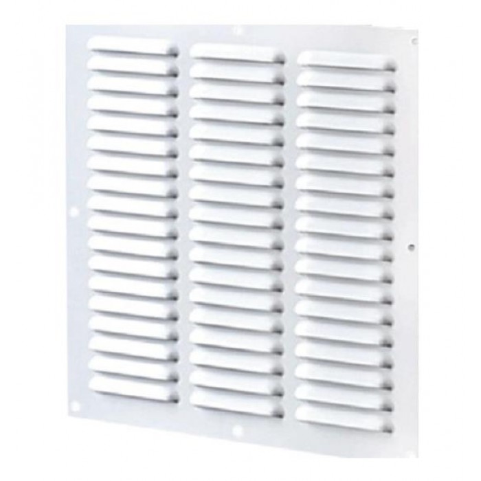 Vents - Ventilation Louver Aluminum Square White with Sieve 30x30cm - 590905.0045 Vents - Ventilation Louver Aluminum Square White with Sieve 30x30cm - 590905.0045