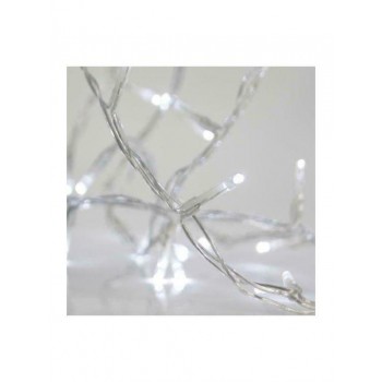 Eurolamp - 480 LED Christmas Lights Curtain with Transparent Cable Cold White 3mx300cm - 600-11379