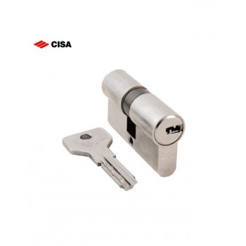 CISA - Asix Κύλινδρος ασφαλείας 75mm για Τοποθέτηση σε Κλειδαριά 30-45mm Νίκελ - 155072