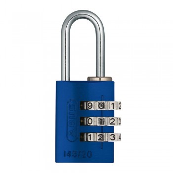 ABUS - Blue aluminum combination padlock 20mm 145/20 - 465482