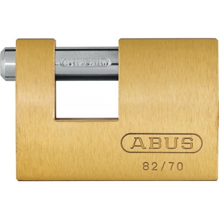 Abus - 82 Safety Padlock Pin Tacos Brass 70mm 82/70 - 353277