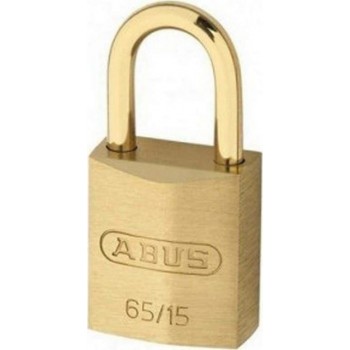 Abus - 65 Safety Padlock Brass Horseshoe 65/15 - 118173