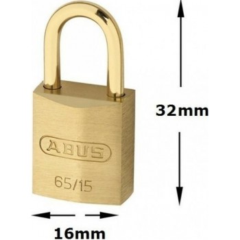 Abus - 65 Λουκέτο Ασφαλείας Ορειχάλκινο Πέταλο 65/15 - 118173
 Abus - 65 Λουκέτο Ασφαλείας Ορειχάλκινο Πέταλο 65/15 - 118173