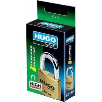 Hugo - SB50 Standard Brass Line Brass Padlock Horseshoe 50mm - 60218 Hugo - SB50 Standard Brass Line Brass Padlock Horseshoe 50mm - 60218