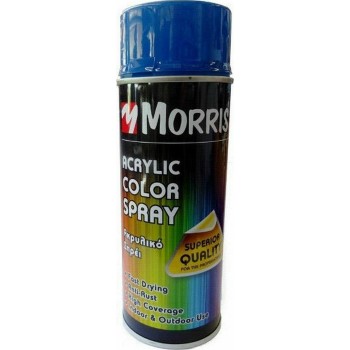 Morris - RAL 5010 Gentian Blue Acrylic Spray Paint with Glossy Effect 400ml - 28514