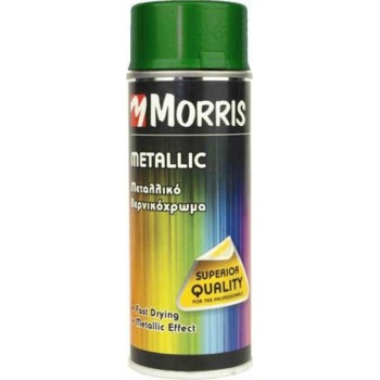 Morris - Metallic Effect Spray with Metallic Effect Green 400ml - 28542