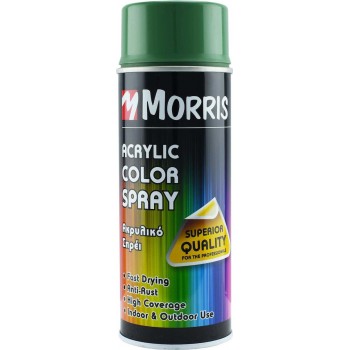 Morris - RAL 6011 Reseda Green Acrylic Spray Paint with Glossy Effect 400ml - 28623