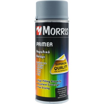Morris - Primer Σπρέι Αστάρι Ακρυλικό με Μεταλλικό Εφέ Γκρι 400ml - 28553