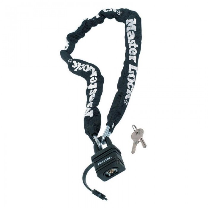 Master Lock - Αντικλεπτική Ατσάλινη Αλυσίδα Μοτοσυκλέτας Μαύρη με Κλειδαριά Φ6 90cm - 839000112