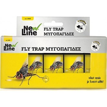 NEW LINE - Fly Trap Παγίδα για Μύγες με Κολλητική Επιφάνεια 4ΤΜΧ - 450792