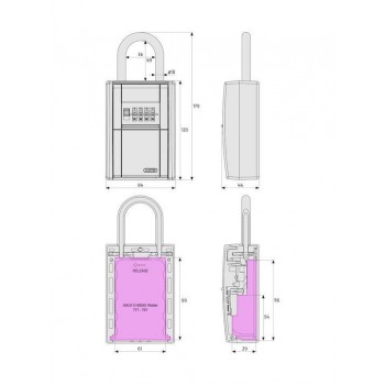 ABUS - KeyGarage 797 Κλειδοθήκη Τοίχου Μεταλλική με Συνδυασμό και Led Φωτισμό - 09/797LED ABUS - KeyGarage 797 Κλειδοθήκη Τοίχου Μεταλλική με Συνδυασμό και Led Φωτισμό - 09/797LED