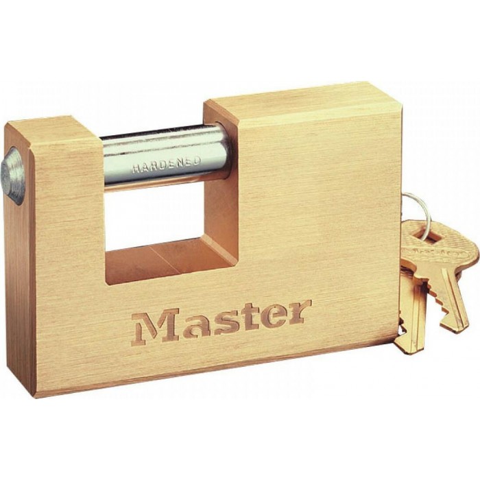 Master Lock - 606EURD Μπρούτζινο λουκέτο τάκου με ατσάλινο λαιμό 63mm - 606063112