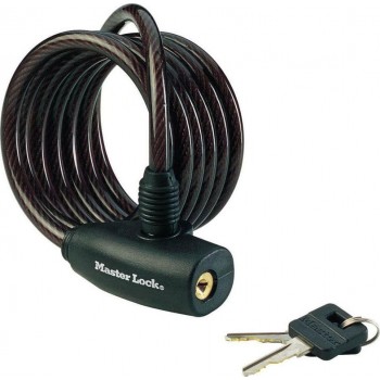 Master Lock - 8126EURDPRO Κλειδαριά Ποδηλάτου Κουλούρα Μαύρη με Κλειδί 180cm - 812600112