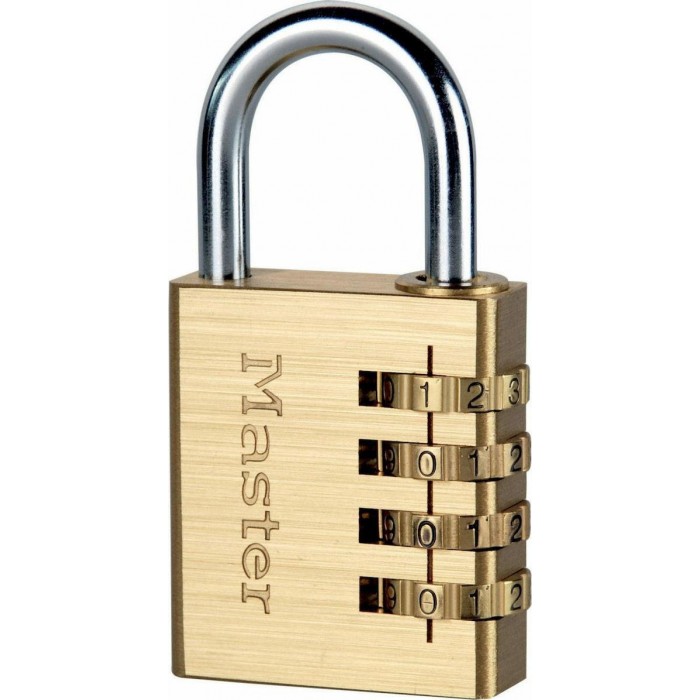 Master Lock - 604EURD Μπρούτζινο Λουκέτο Πέταλο Μεταβλητού Συνδυασμού 40mm - 604040112 Master Lock - 604EURD Μπρούτζινο Λουκέτο Πέταλο Μεταβλητού Συνδυασμού 40mm - 604040112
