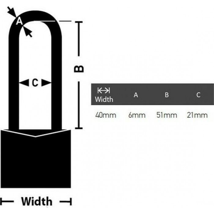 Master Lock - 140EURDLH Μπρούτζινο Λουκέτο Μακρύλαιμο 40mm - 140510112 Master Lock - 140EURDLH Μπρούτζινο Λουκέτο Μακρύλαιμο 40mm - 140510112