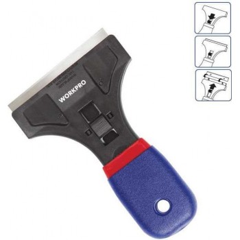 WorkPro - Glass and Tile Scraper with Plastic Handle 90mm - 600006.0012 WorkPro - Glass and Tile Scraper with Plastic Handle 90mm - 600006.0012