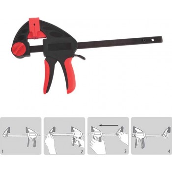 WorkPro - Automatic Trigger Clamp with Maximum Opening 150mm - 600009.0007