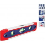 WorkPro - W062003 Mini Μαγνητικό Αλφάδι Αλουμινίου 23cm με 3 μάτια - 600008.0013