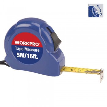 WorkPro - W061004 Μετροταινία ABS με Στοπ 7,5mX22mm - 600008.0003