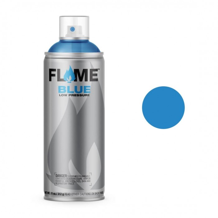 Flame Blue - FB-518 Cream Blue Spray Color in Matte Blue Finish 400ml - 612614