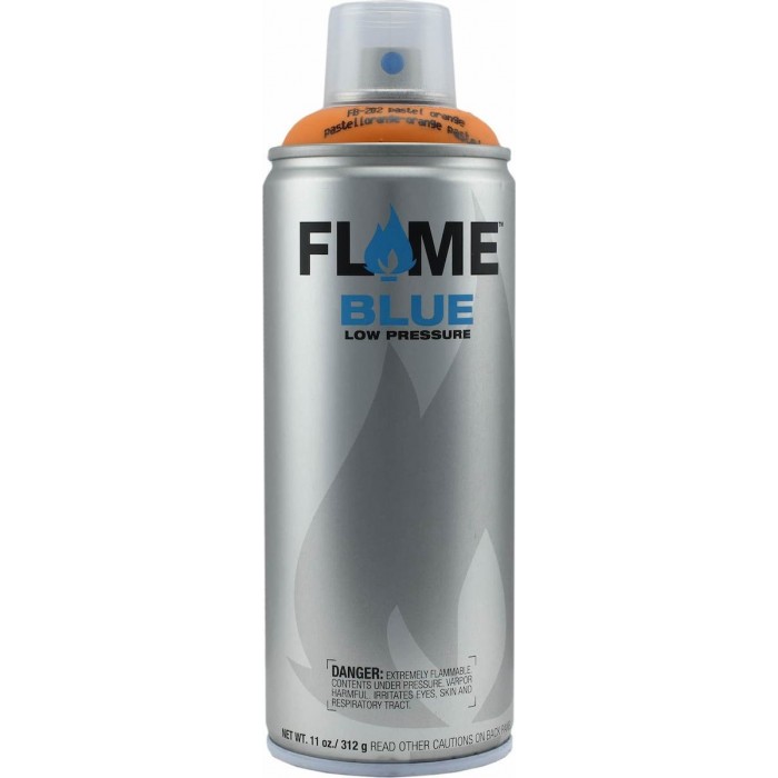 Flame Blue - FB-202 Pastel Orange Spray Color in Matte Orange Finish 400ml - 612416
