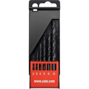 Yato - HSS Drill Set with Cylindrical Stem for Metal and Wood 2-8mm 6PCS - YT-4460
